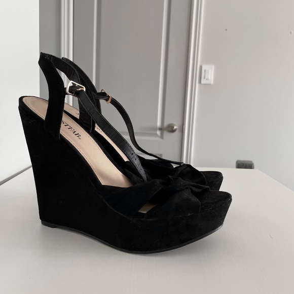 Black Maddison Wedge JUSTFAB - Picture 5 of 7
